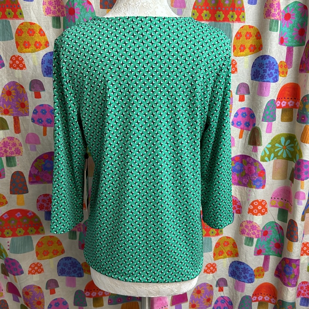 Jones New York 3/4 Sleeve Blouse. PM. NWT - Picture 5 of 10